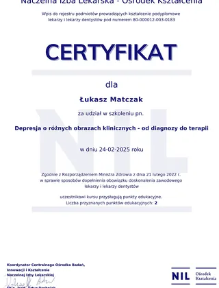 Certyfikat 20